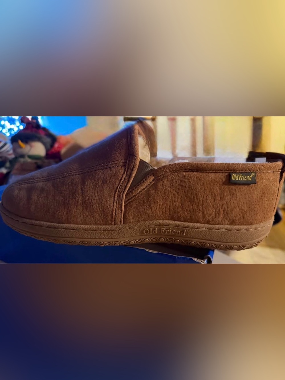 Old Friend Men’s Brown Slip-On Loafers